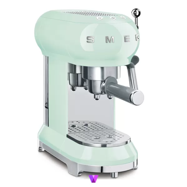 Smeg ECF01 50's Style Espresso Machine - Pastel Green