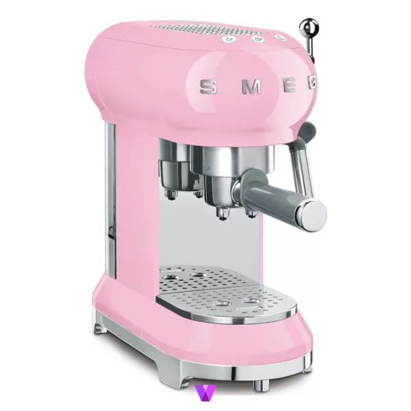 Smeg ECF01 50's Style Espresso Machine - Pink