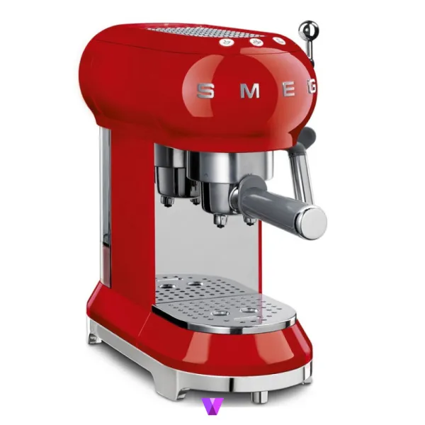 Smeg ECF01 50's Style Espresso Machine - Red