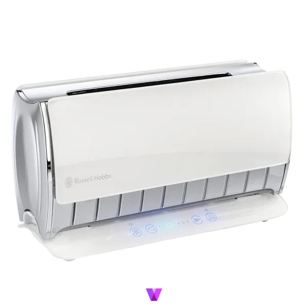 Russell Hobbs Toaster Glass Touch - Glass White