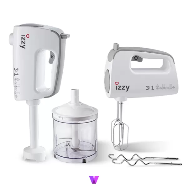 Izzy 3 in 1 Hand Mixer - White