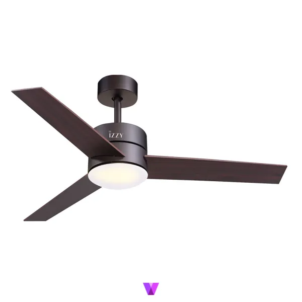 Izzy IZ-9031 Ceiling Fan - Brown
