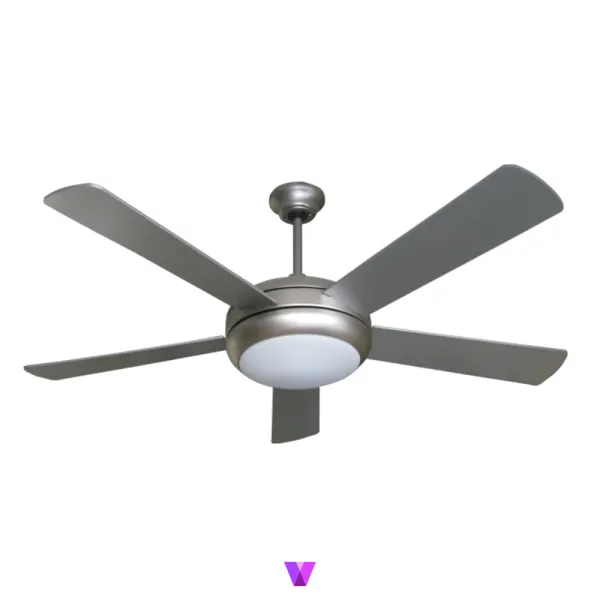 Elegant Alexander Ceiling Fan - Silver
