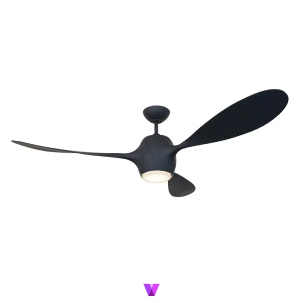 Elegant Rapier Ceiling Fan - Matte Black
