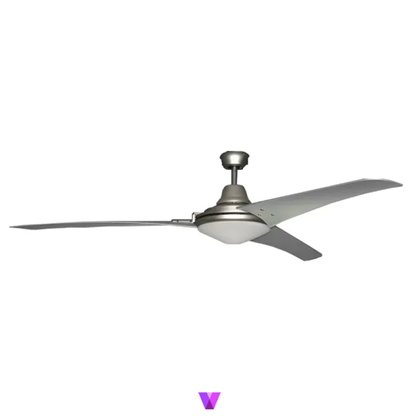 Parma Industrial Ceiling Fan - Silver