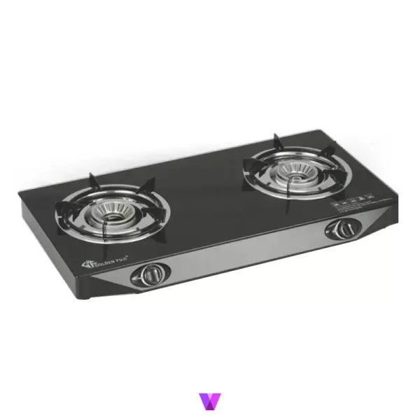 Xunda Table Top Gas Stove - 70cm, Glass Black