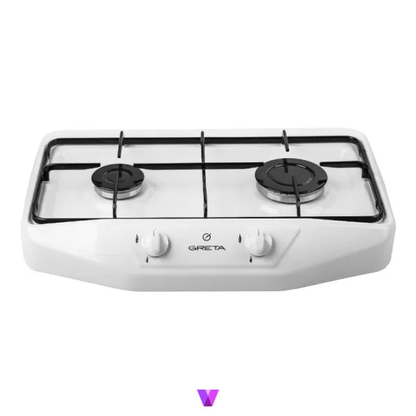 Greta Table Top Gas Stove - 50cm, White
