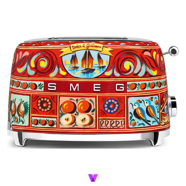 Smeg Toaster 50's Style Dolce&Gabbana - White