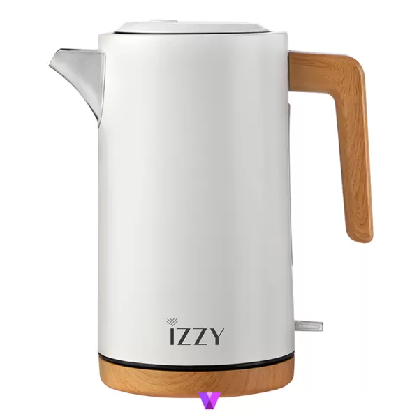 Izzy IZ-3016 Wooden Kettle - White