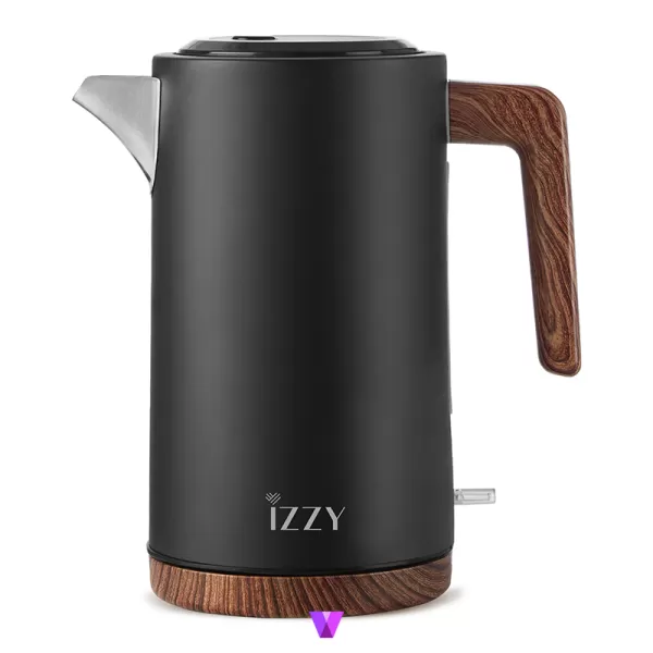 Izzy IZ-3016 Wooden Kettle - Black