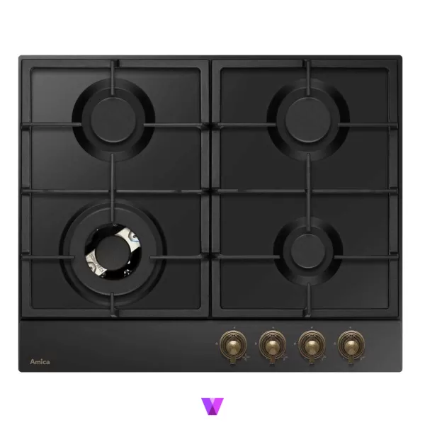 Amica Gas Hob Retro Series - 60cm, Anthracite