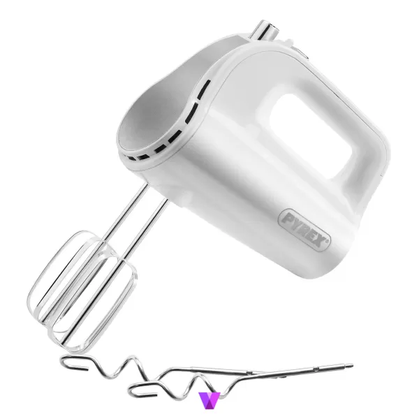 Pyrex Gold SB-530 Hand Mixer - White