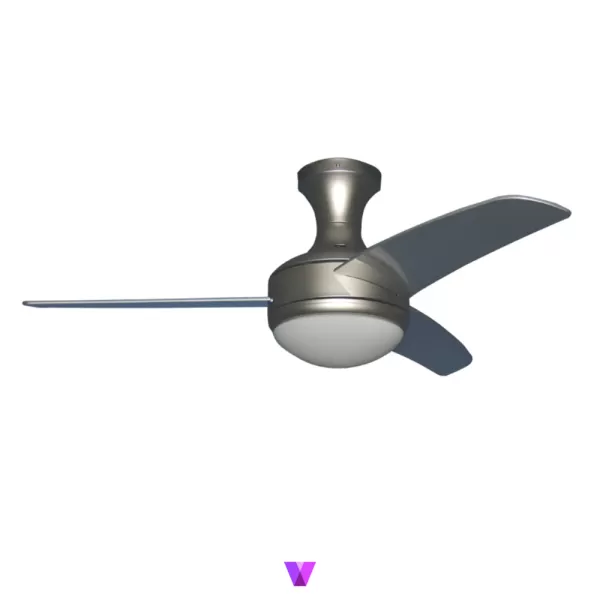 Elegant Orion Ceiling Fan - Silver