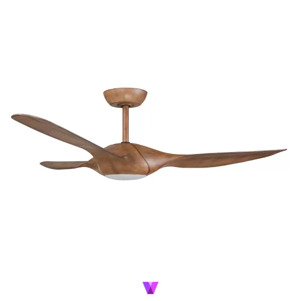 Elegant Stealth Ceiling Fan - Brown