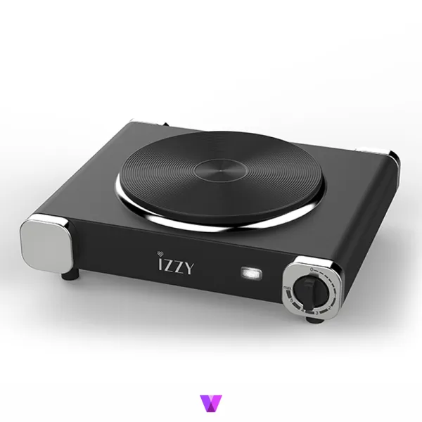 Izzy IZ-1202 Mini Cooker Single Hob - Black