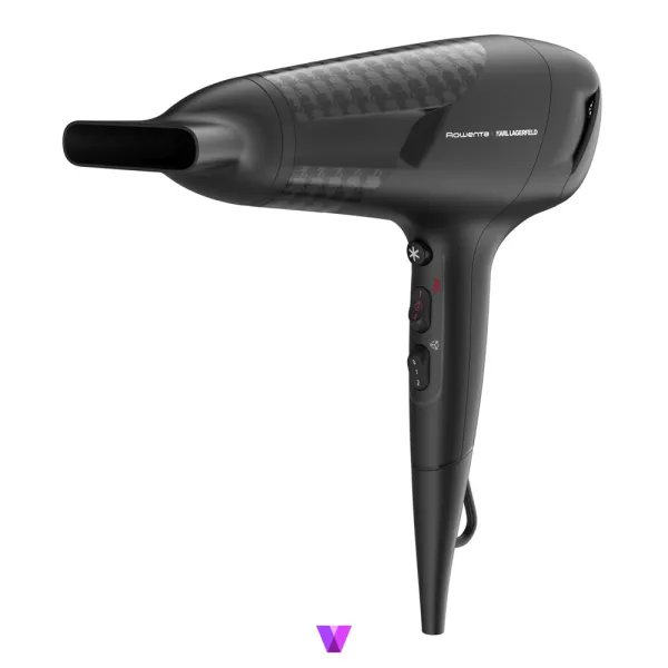 Rowenta x Karl Lagerfeld Studio Dry Hair Dryer - Black