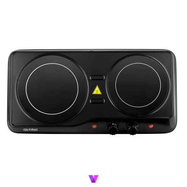 First Austria Mini Cooker Double Hob - Black