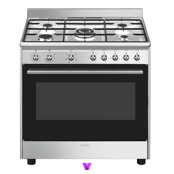 Smeg Gas Electric Cooker 90cm Classica Series - Inox
