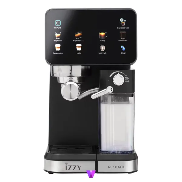 Izzy IZ-6020 Aerolatte Espresso Machine - Inox