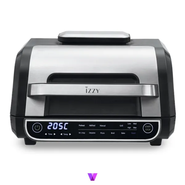 Izzy IZ-8265 Digital Air Fryer & Grill 2 in 1 - Inox