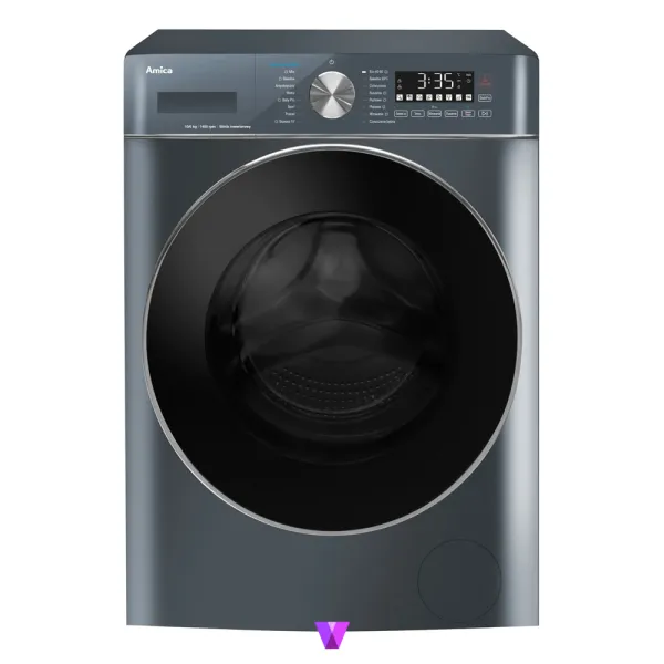Amica WasherDryer 10/6Kg - Dark Graphite