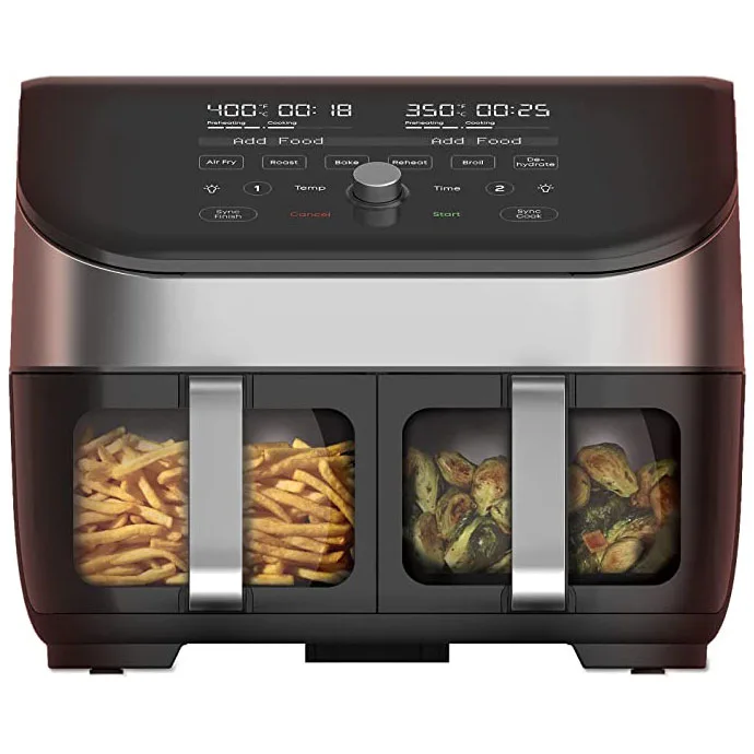 Instant Vortex Plus Dual Basket 8-in-1 Air Fryer ClearCook™ 7.6L 140310001