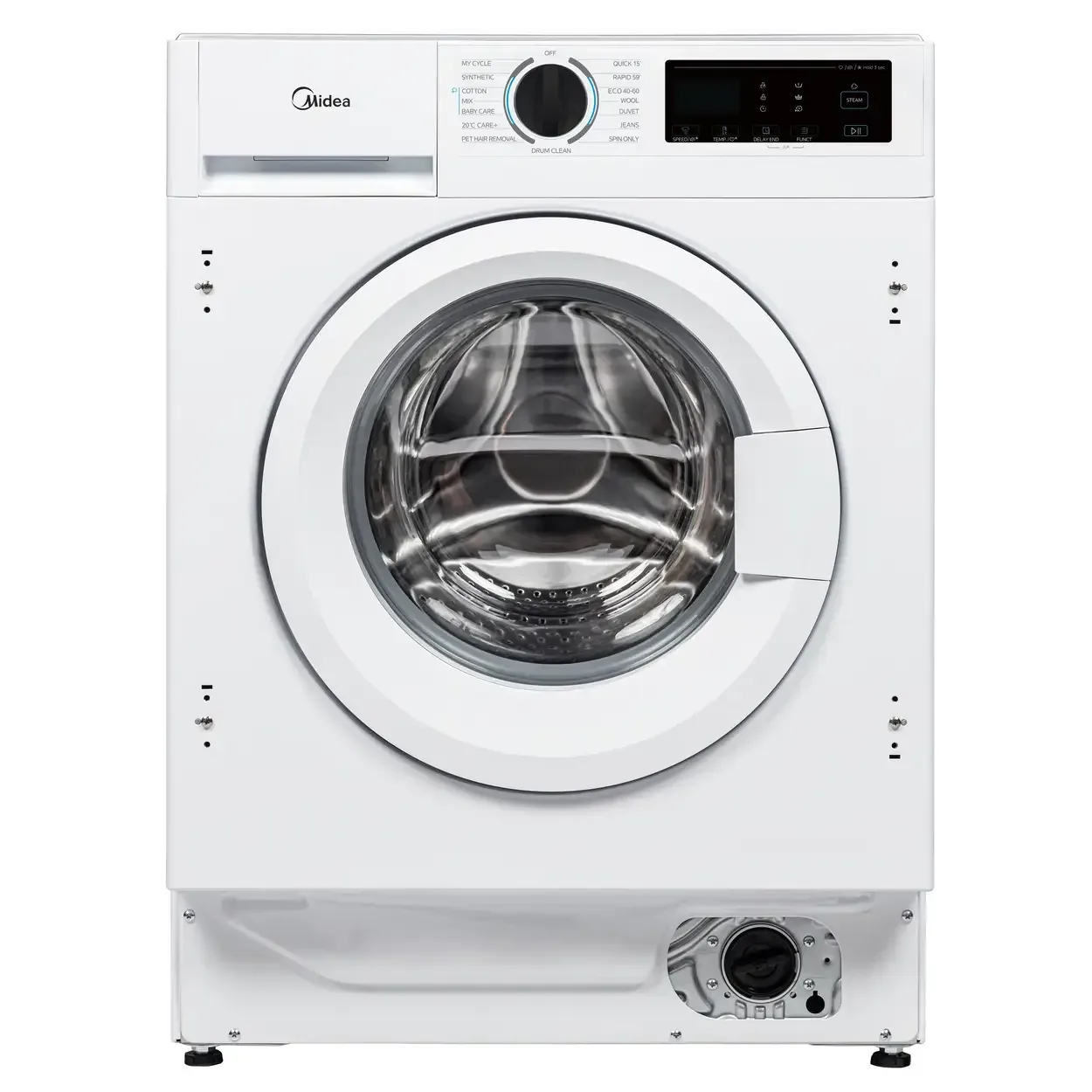 Midea MFA06D80BA10/W-UK Built-in Washer Dryer 8/6Kg