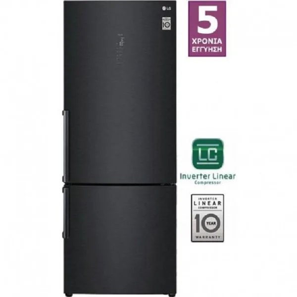 LG GBB569MCAMB Refrigerator Black Inox