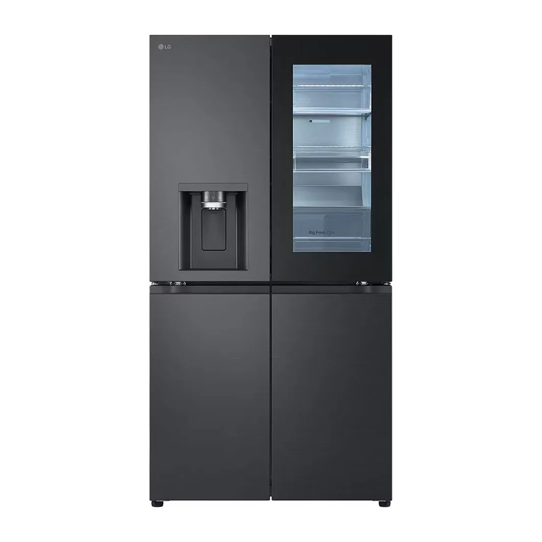 LG GMG960EVEE Four Door Refrigerator, Black