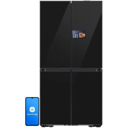 Samsung RM90F67CECEF Four Door Refrigerator Black
