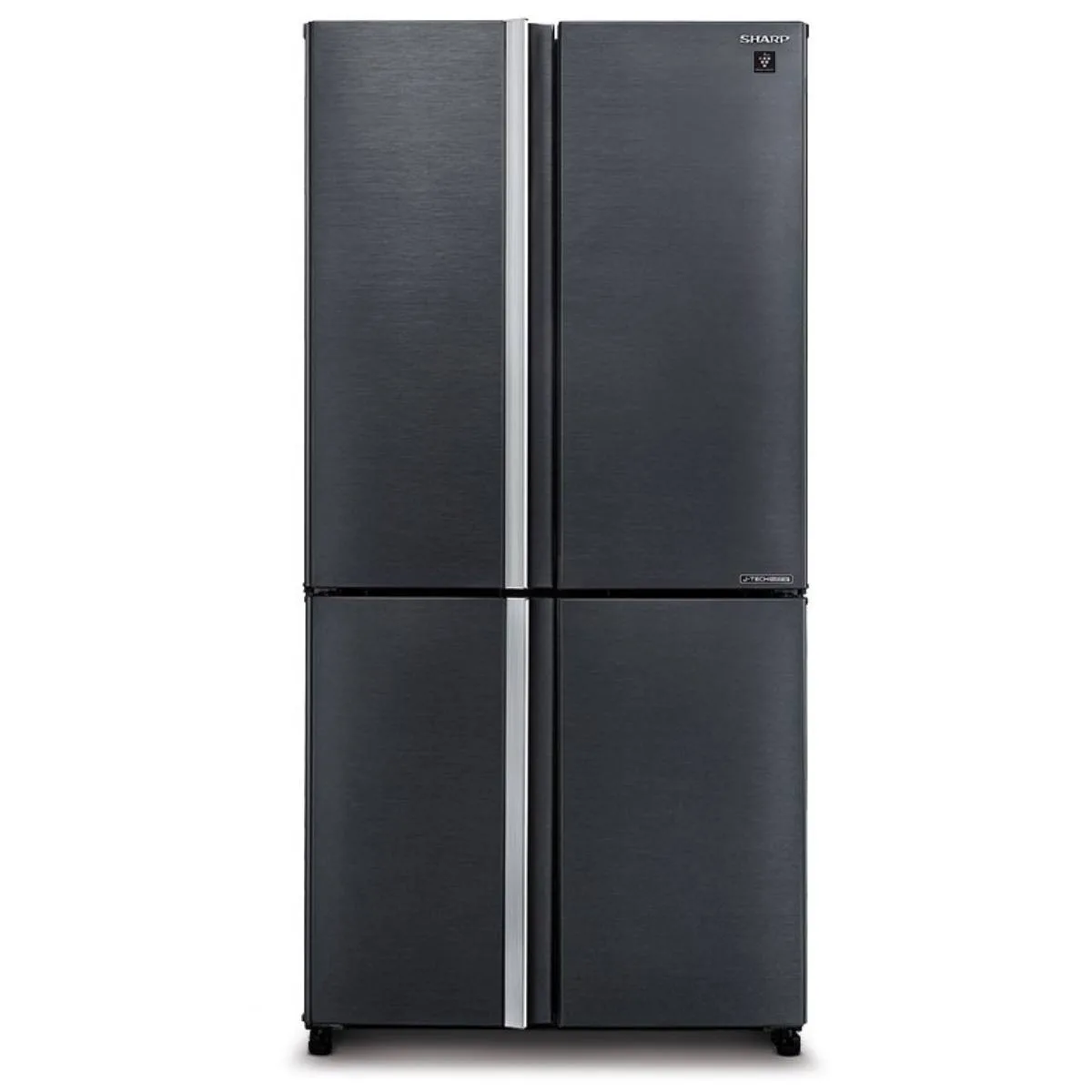 SHARP SJ-MP820C-SL Four Door Refrigerator, Black Inox