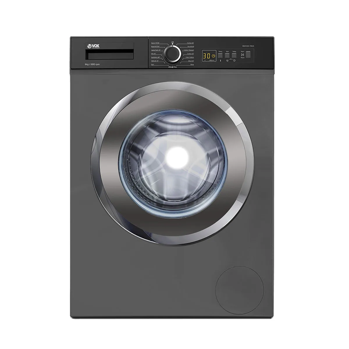 VOX WM1060TOGD Washing Machine 6 kg, Silver