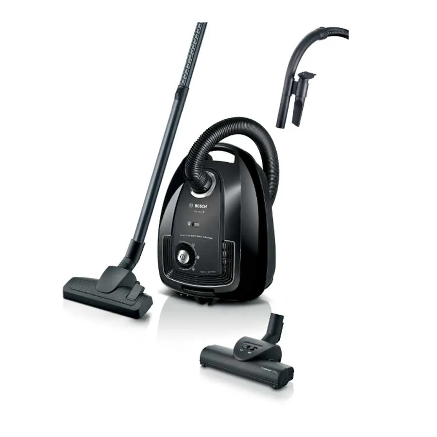 BOSCH BGB38BA3T Vacuum Cleaner with Bag, Black