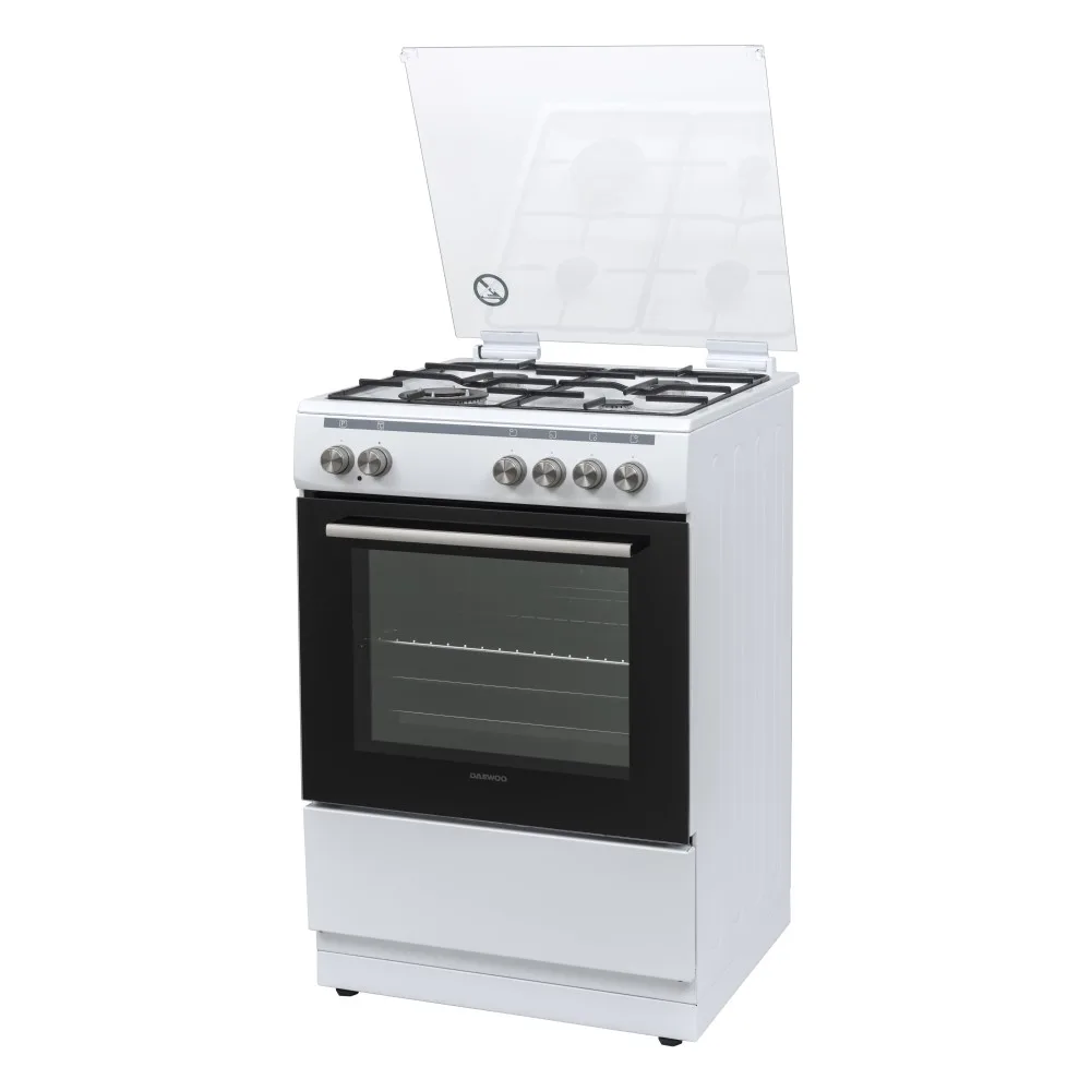 DAEWOO F66CGDTE19W Electric Cooker with Gas Hobs