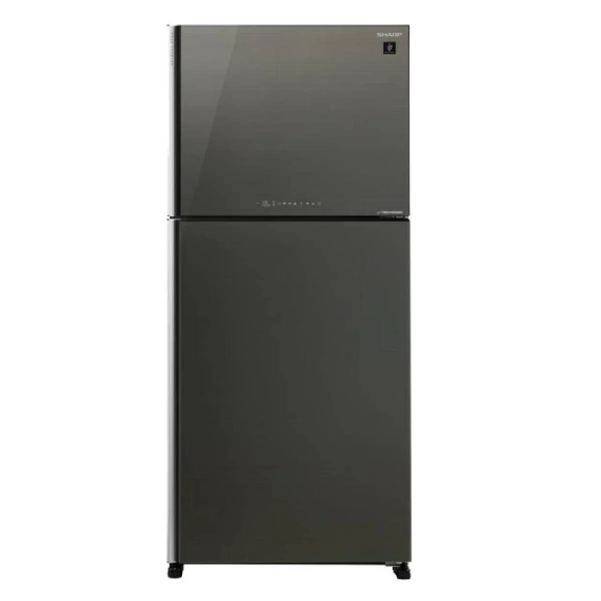 SHARP SJ-YG740G-SL Refrigerator Double Door Silver Glass