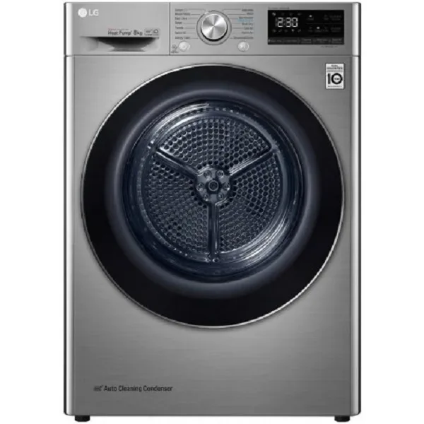 LG RC80V9EV2W Dryer 8kg Hybrid with Heat Pump