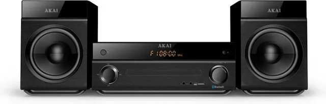 Akai Audio System 2.0 AM-301 40W with CD Player and Bluetooth Black