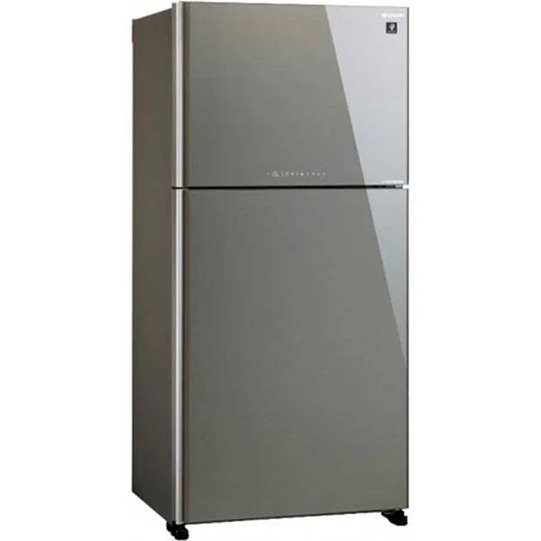 SHARP SJ-XG740GSL Refrigerator Double Door Silver Glass