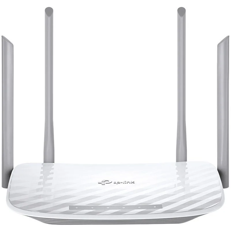 AC1200 Dual-Band Wi-Fi Router SPEED: 300 Mbps at 2.4 GHz + 867 Mbps at 5 GHz SPEC: 4× Antennas, 1× 10/100M WAN Port + 4× 10/100M LAN Ports FEATURE: Tether App, WPA3, Access Point Mode, IPv6 Supported, IPTV, Facebook Wi-Fi