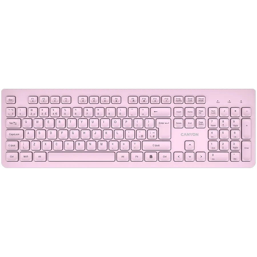 CANYON keyboard HKB-W01 UK/US AAA Wireless Pink