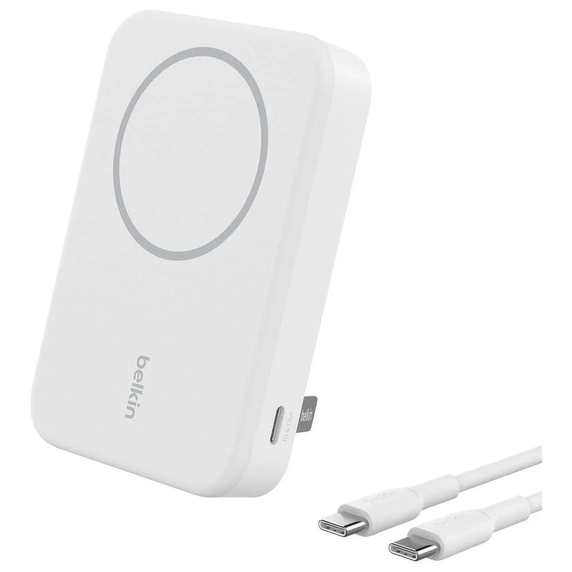 Belkin 10,000 mAh 15w Qi2 MagSafe white