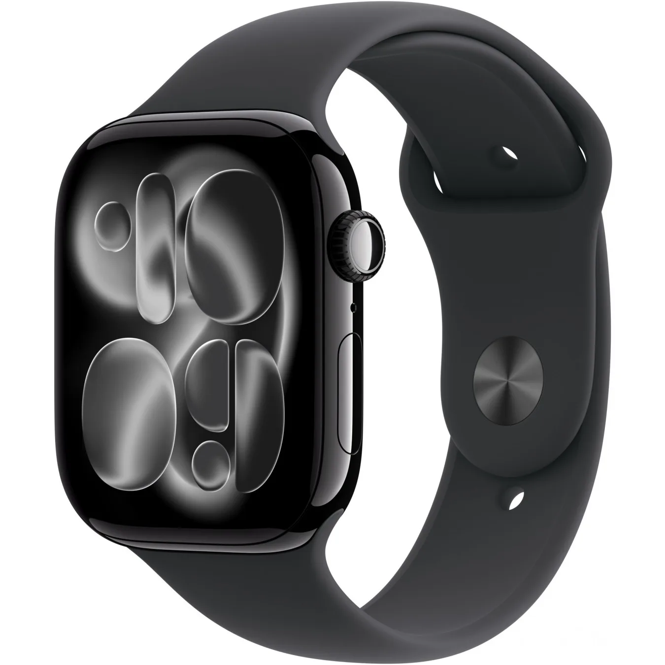 Apple Watch S11 Aluminium Cellular 46mm Diamantschwarz (Sportarmband schwarz) M L