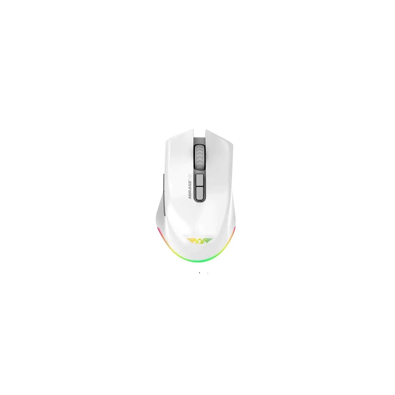 Armaggeddon Mirage VII Wired+2.4G+BT Recharge 7B White Gaming Mouse