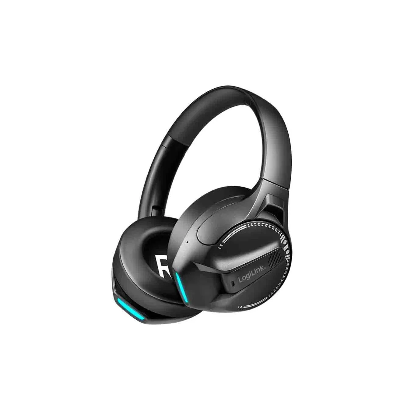 BT0070 BT 6.0 GAMING HEADSET 3.5mm AUX W MIC 50-HR BATT BLACK LOGILINK