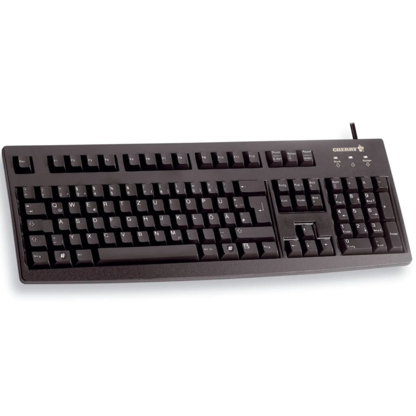 Cherry Classic Line G83-6105 - Wired USB Full-Size German QWERTZ Keyboard, Black