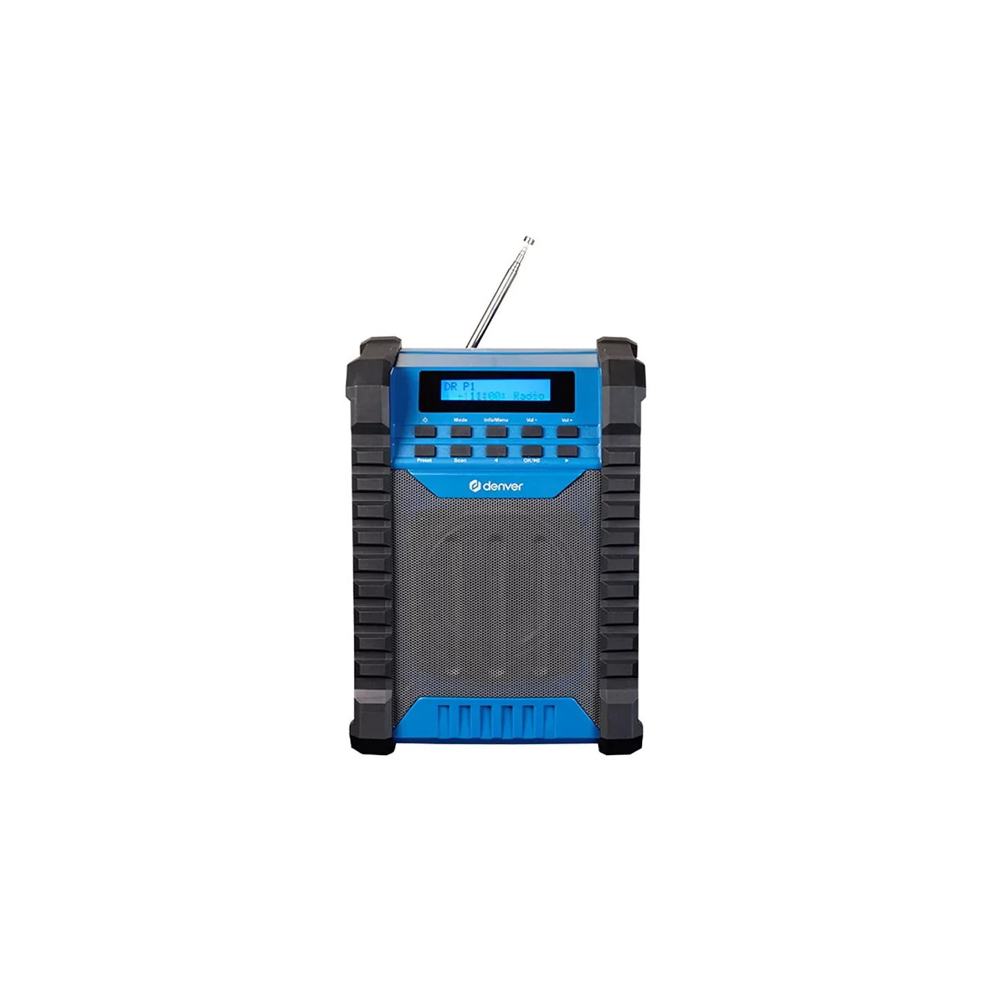 Denver DAB+ FM Baustellen-Radio BT Akku WRD-60