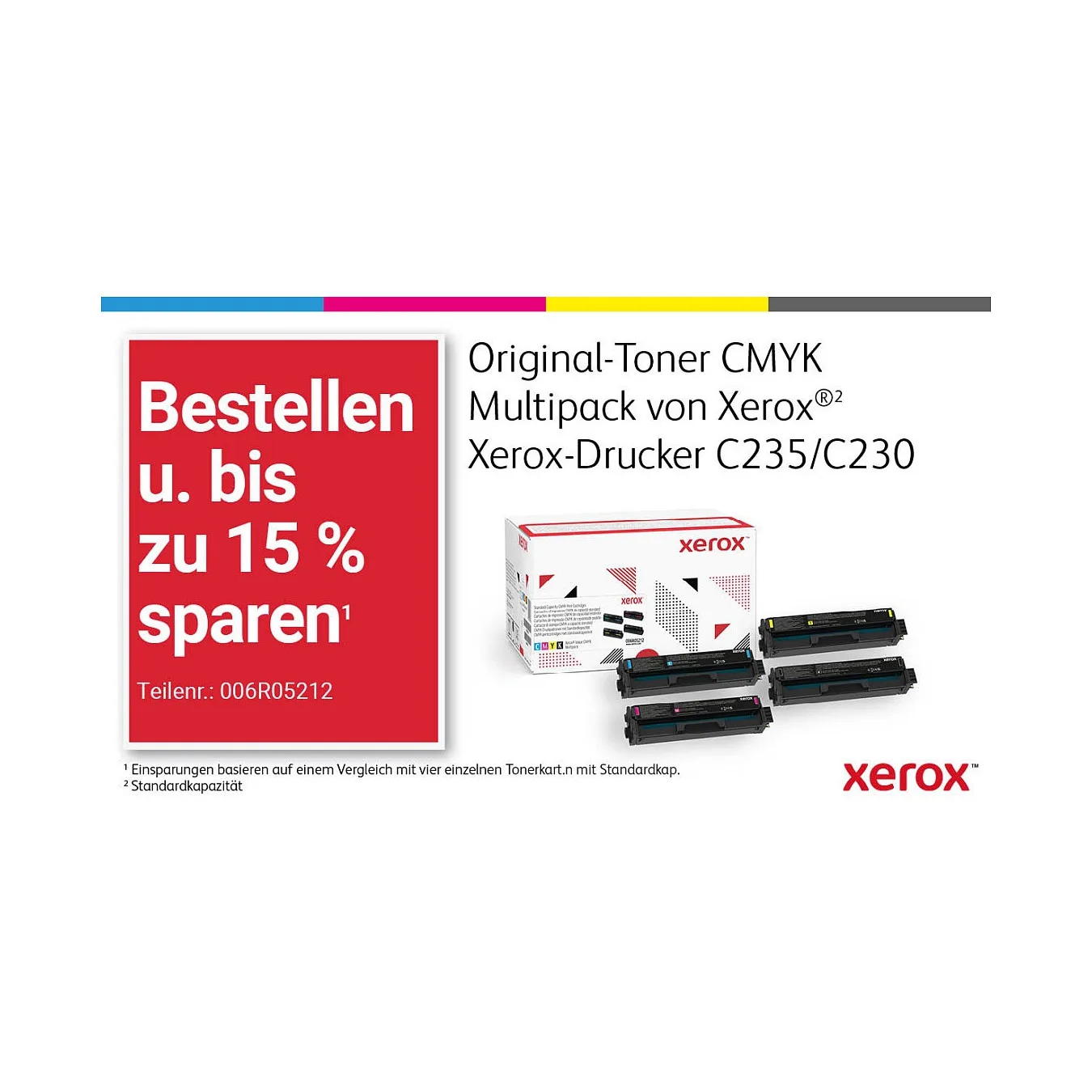 FL Xerox C230 Farblaserdrucker 24S. Min. AirPrint USB LAN WiFi Duplex