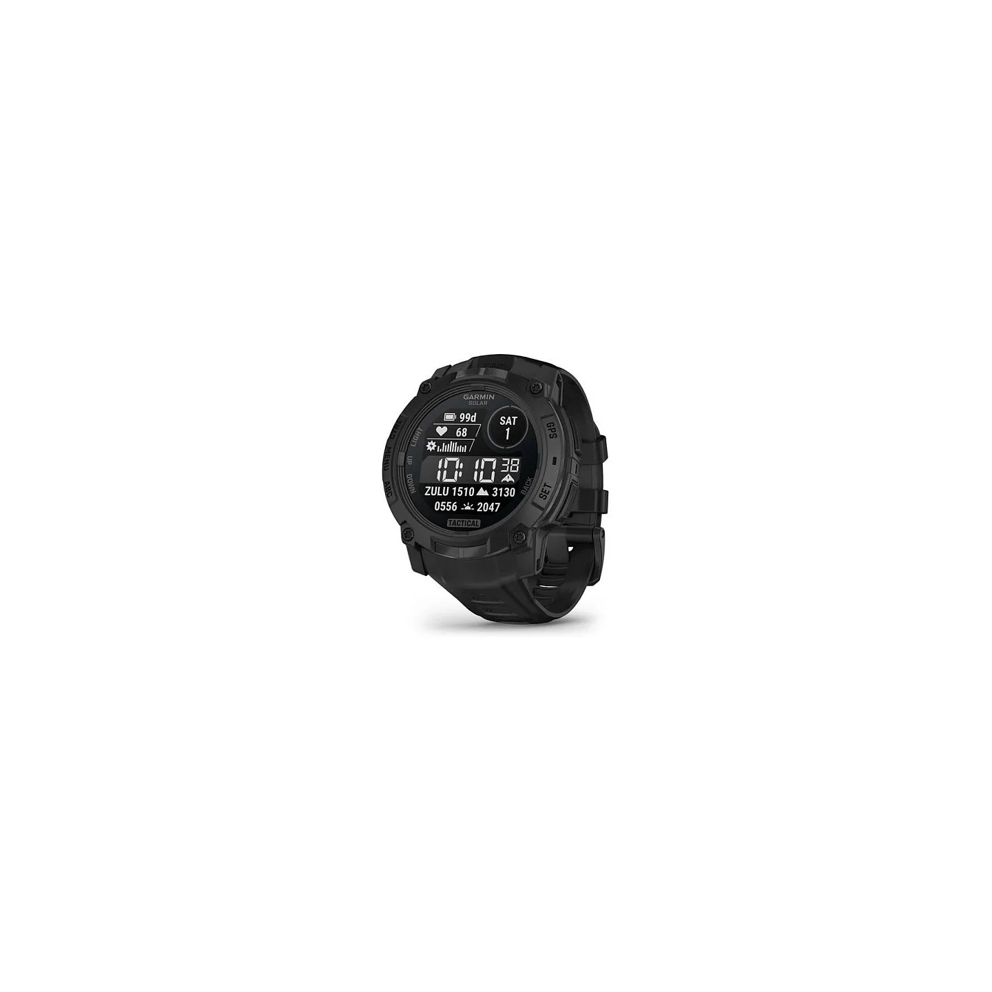 Garmin Instinct® 3 Solar Tactical Edition 50mm black mit Silikon-Wechselarmband 26 mm black