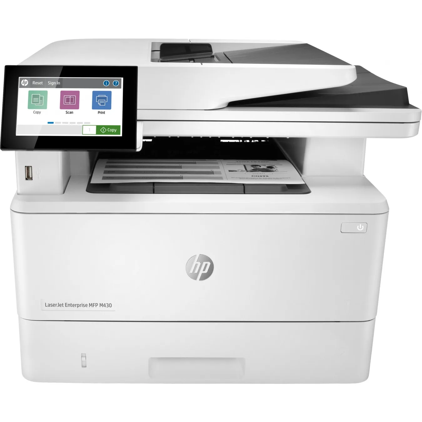 HP LaserJet Enterprise M430f - 4-in-1 Mono Laser MFP, A4, LAN, ADF, White