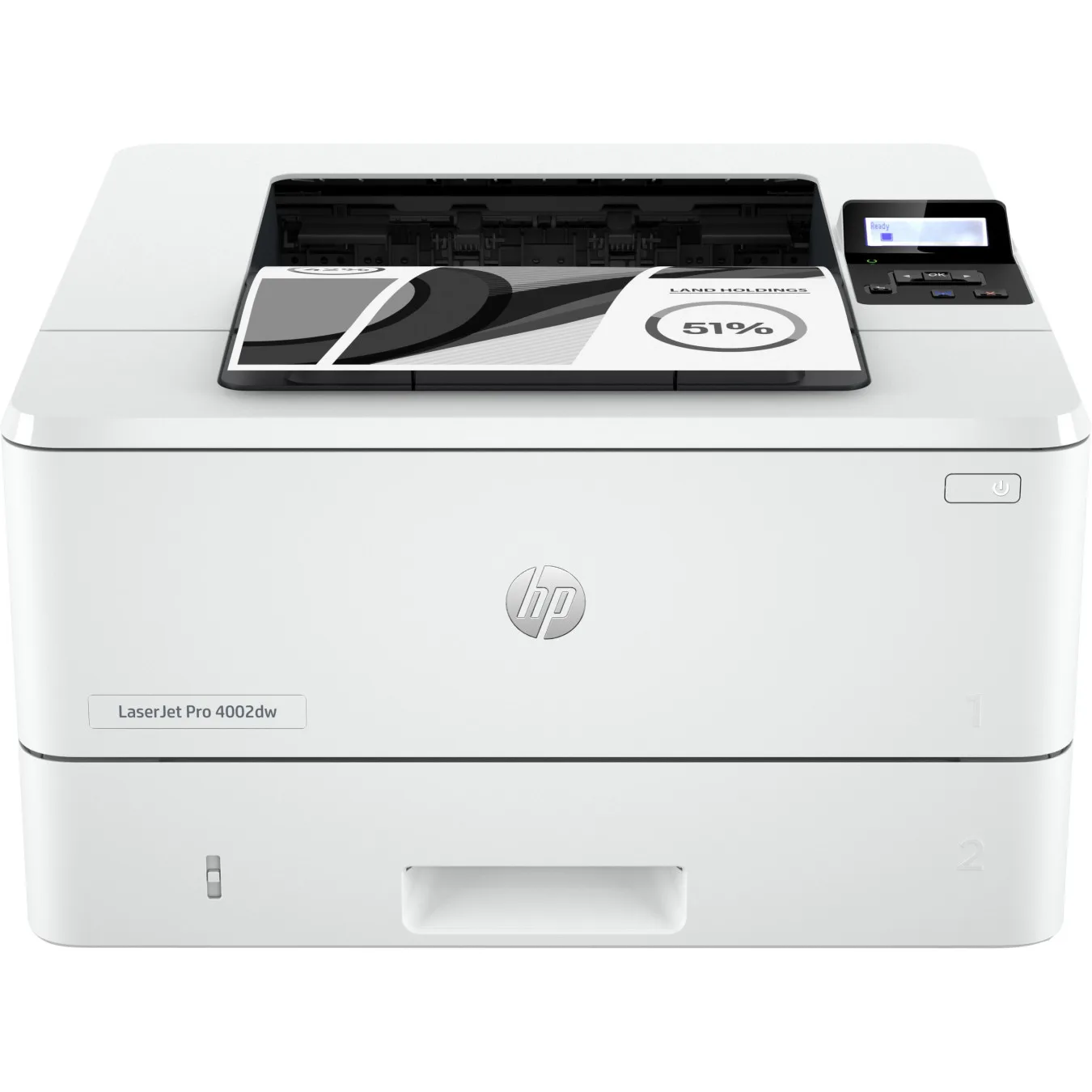 HP LaserJet Pro 4002dw - Monochrome Laser Printer - White, 256MB, 1.2GHz, 40 ppm, Duplex, LAN/Wi-Fi